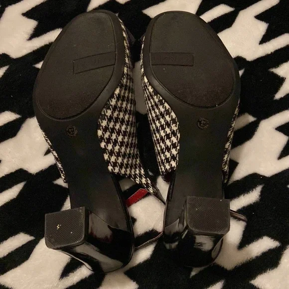 Liz & Co houndstooth heels, size 6 1/2 M - Picture 4 of 8
